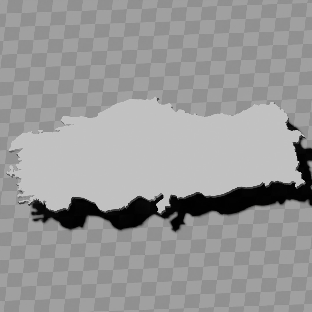 Turkey Turkiye topography relief maps 3D print model_9