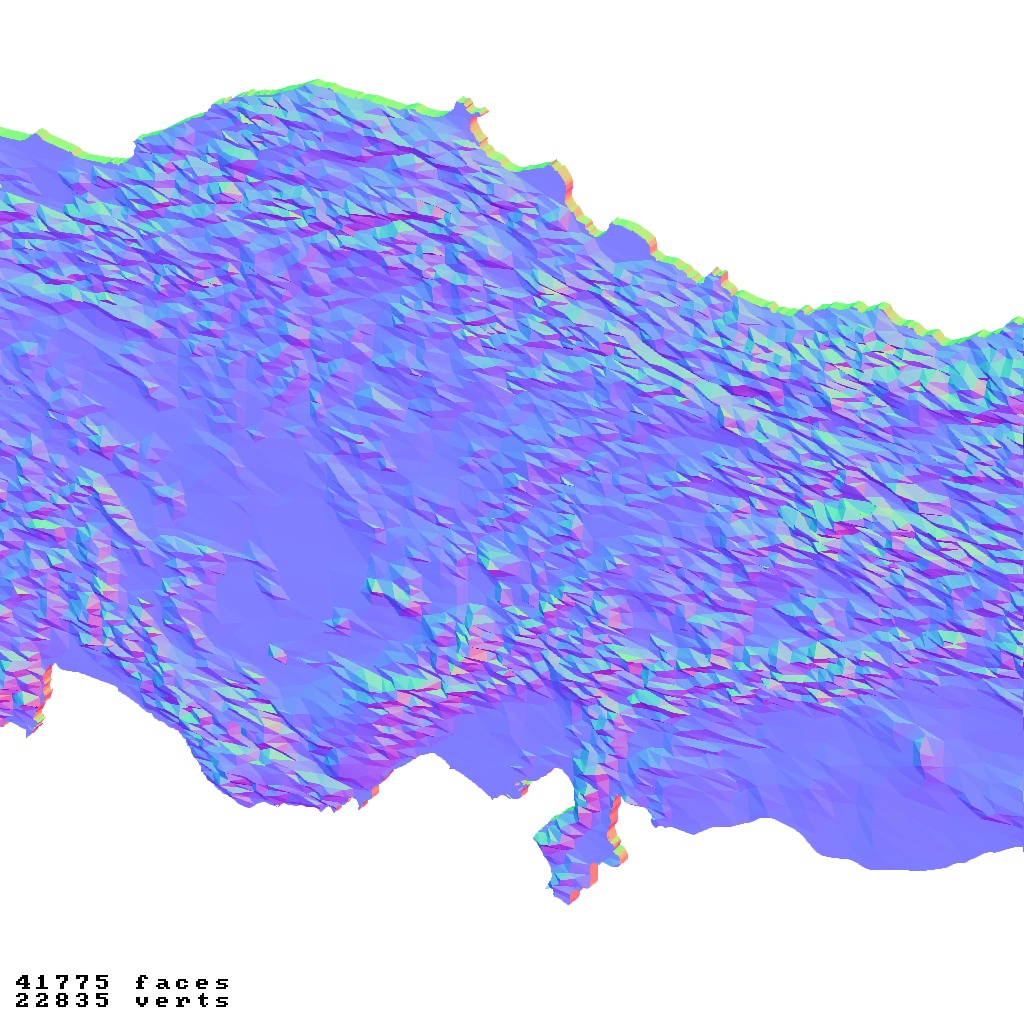 Turkey Turkiye topography relief maps 3D print model_8
