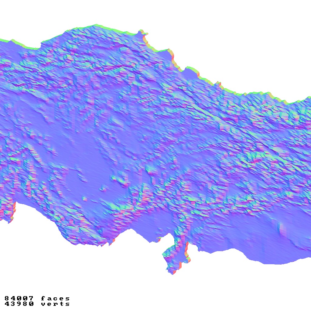 Turkey Turkiye topography relief maps 3D print model_1