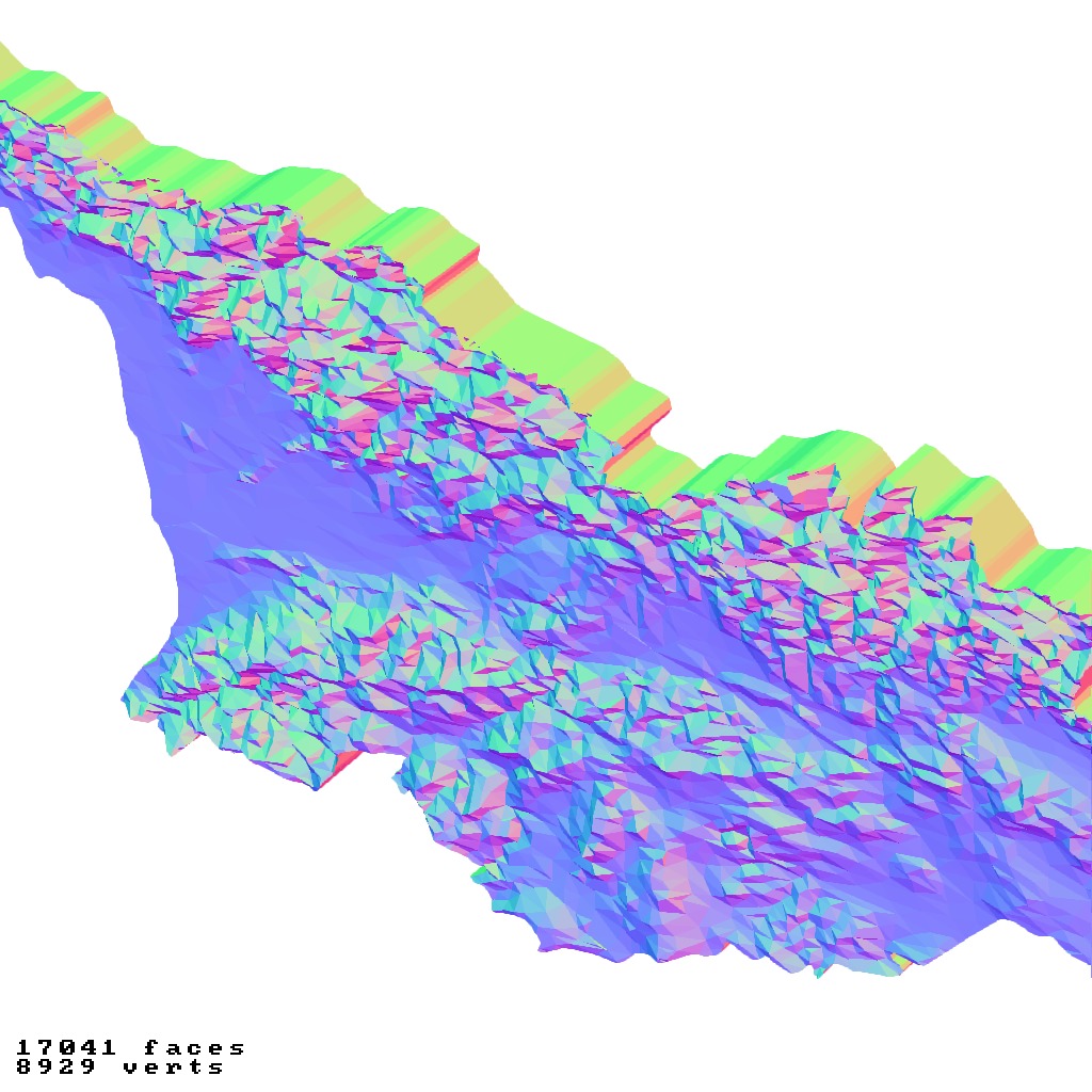 Georgia country topography relief maps 3D print model_9