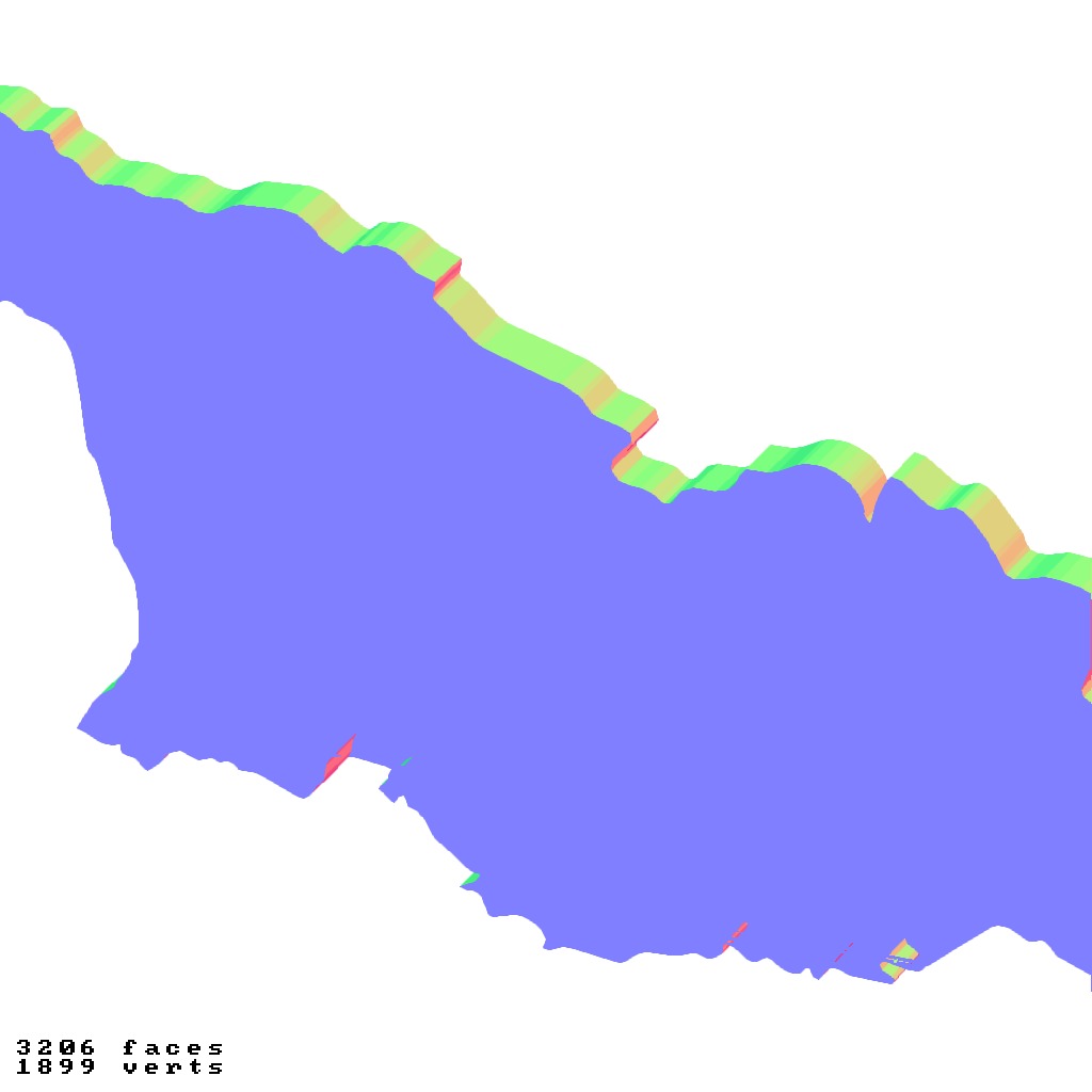 Georgia country topography relief maps 3D print model_4