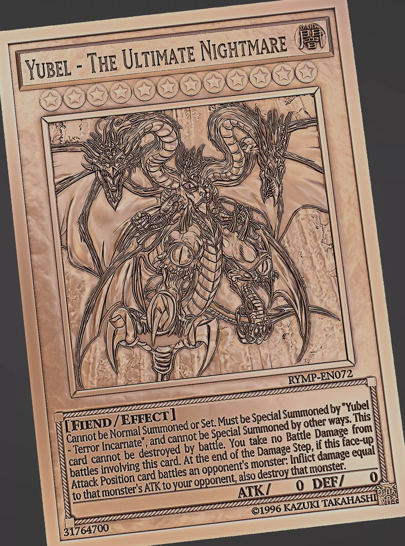 Yubel - The Ultimate Nightmare - yu-gi-oh Free 3D print model