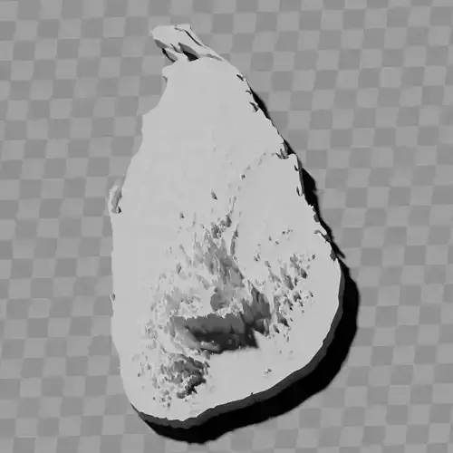 Sri Lanka topography raised relief maps collection 3D print model
