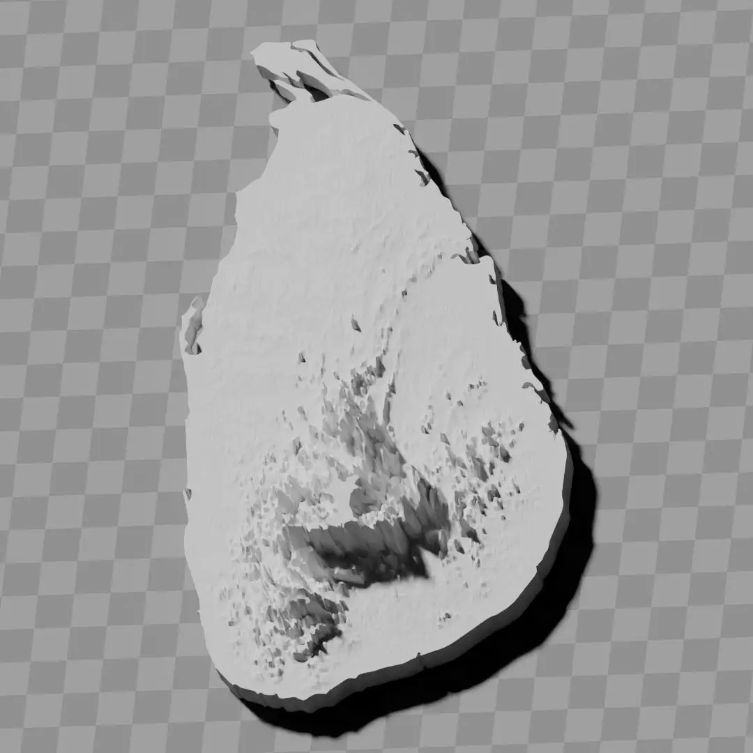 Sri Lanka topography raised relief maps collection 3D print model_0
