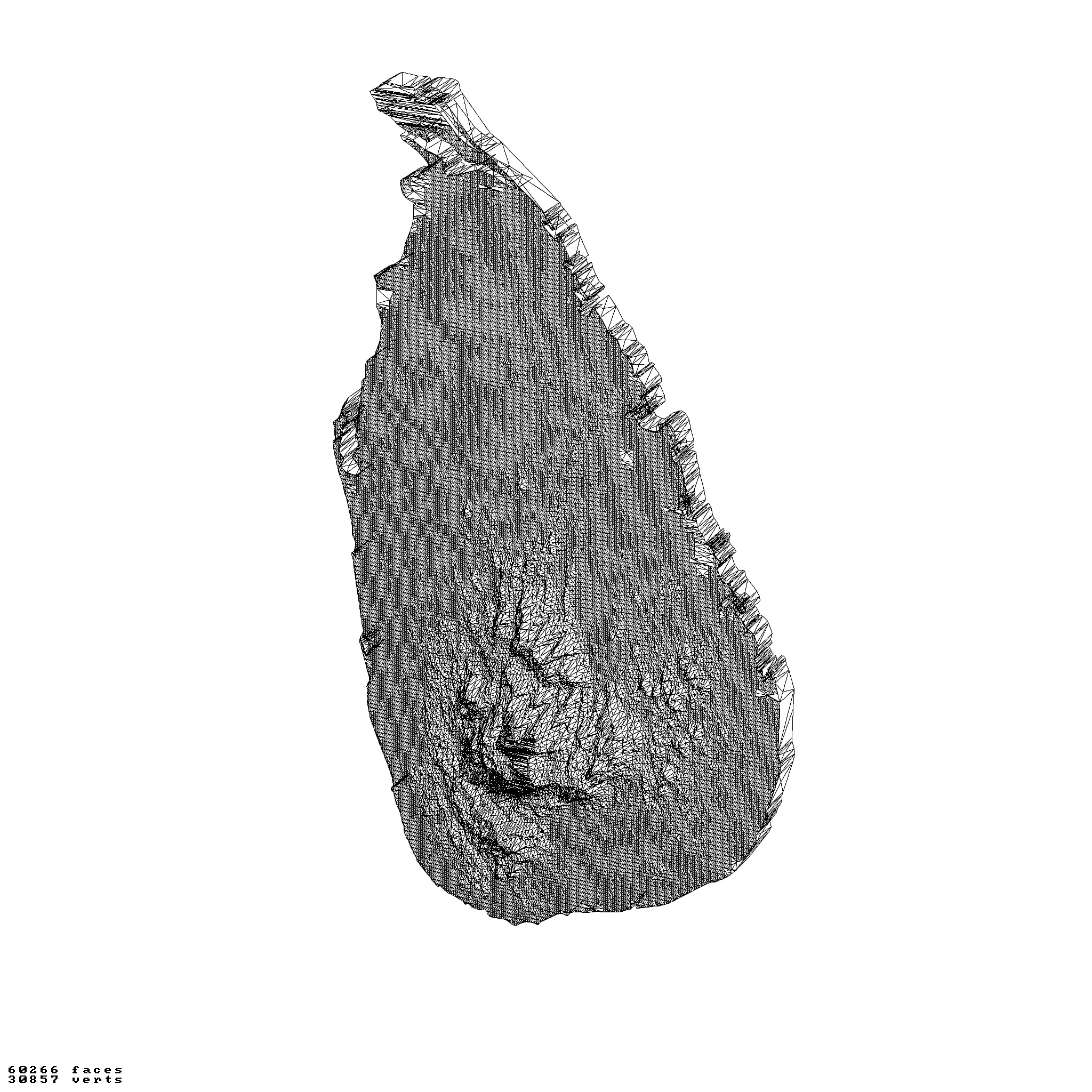 Sri Lanka topography raised relief maps collection 3D print model_1