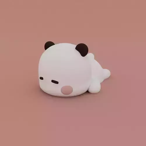 Kawaii Panda Sleeping  3D print model