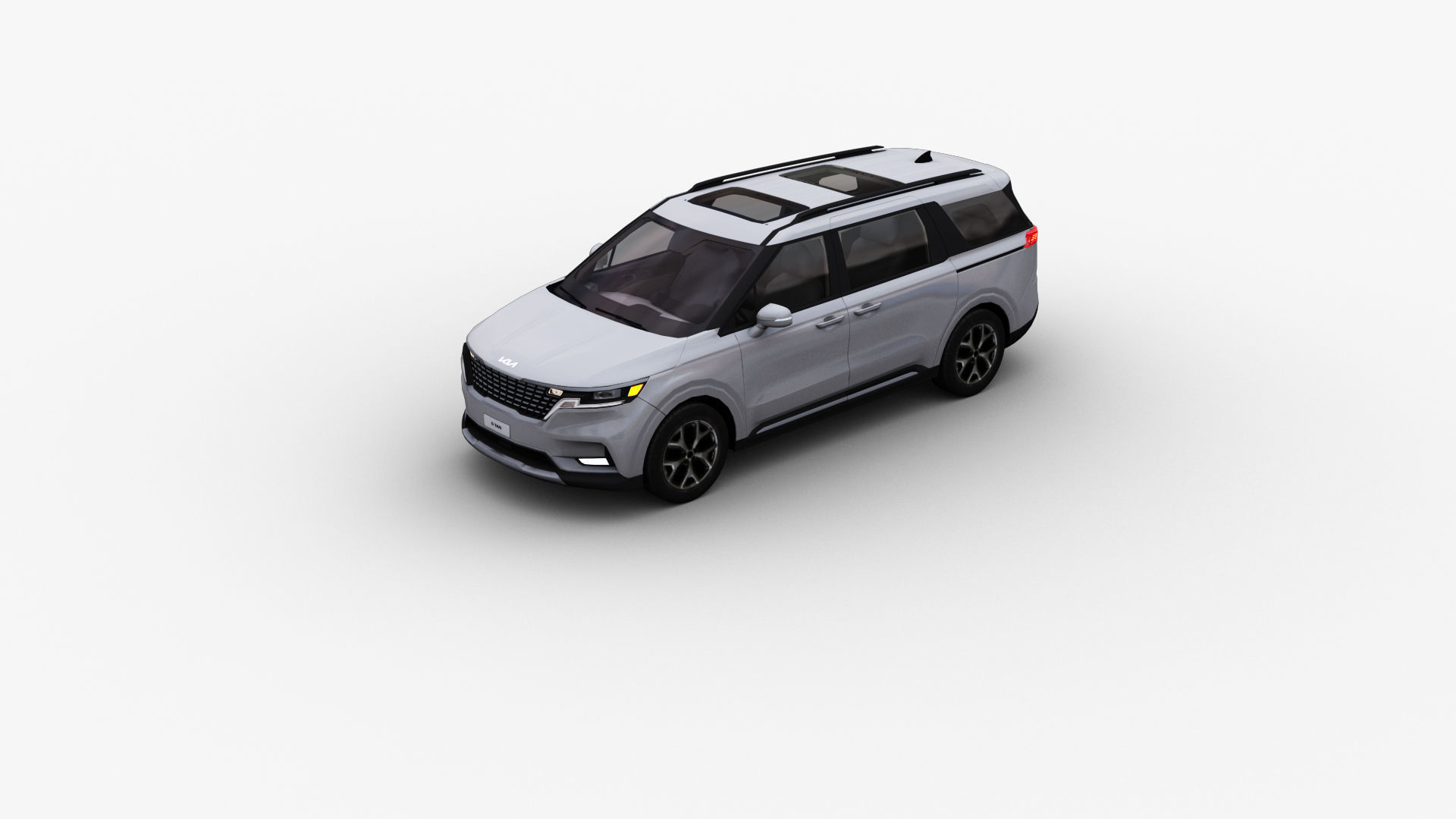KIA Grand Carnival 2024 with Interior Low-poly 3D model_4