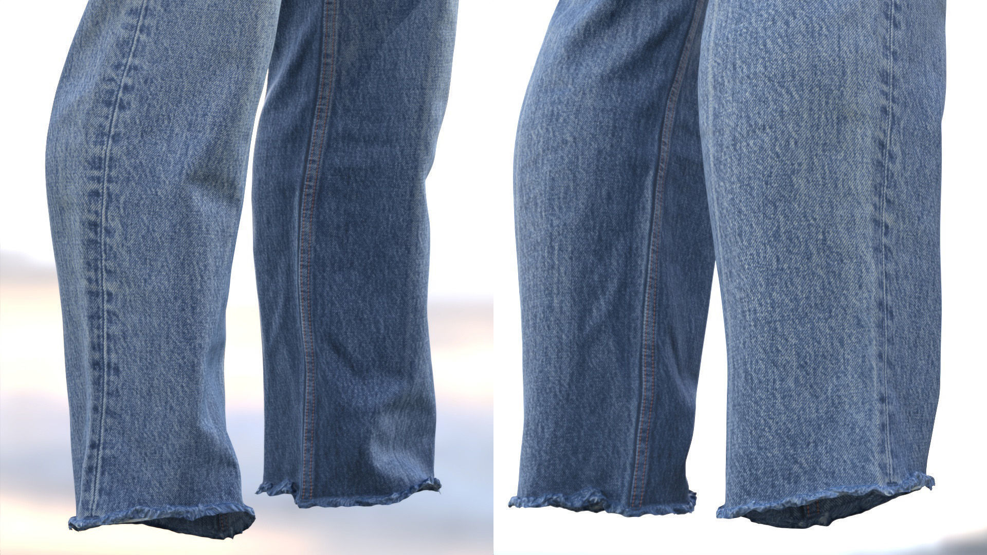 Jeans 96 - All MH Bodies and UE5 Skeletons - Rigged Low-poly 3D model_12