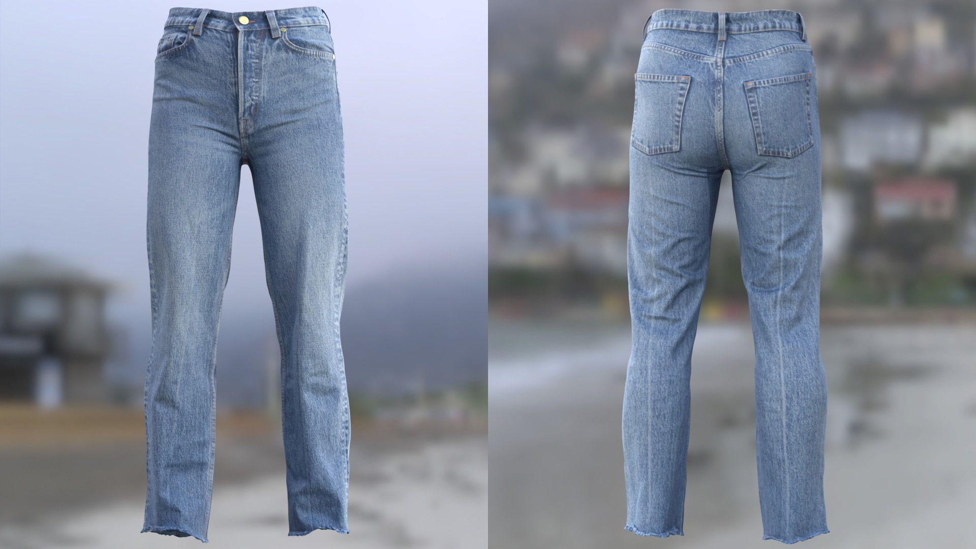 Jeans 96 - All MH Bodies and UE5 Skeletons - Rigged Low-poly 3D model_9