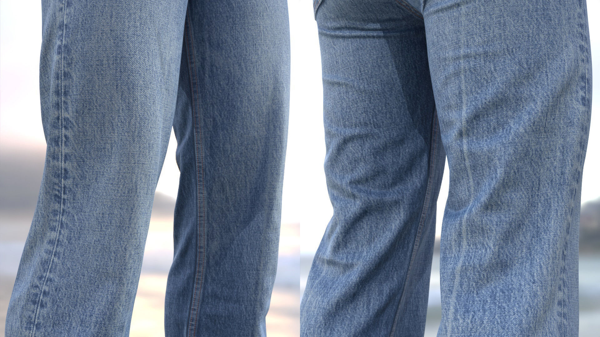 Jeans 96 - All MH Bodies and UE5 Skeletons - Rigged Low-poly 3D model_11