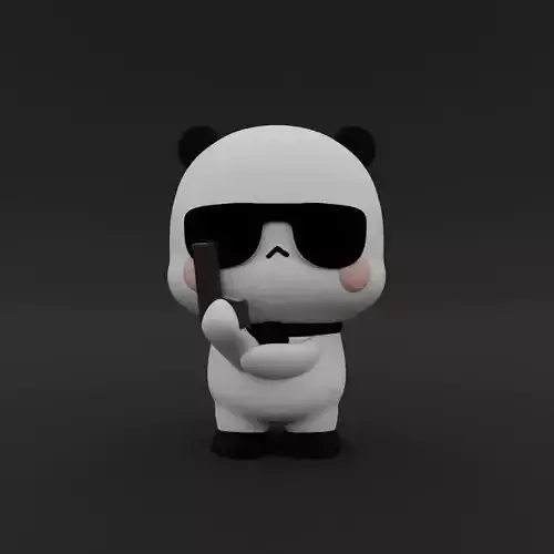 Kawaii Panda detactive 3D print model