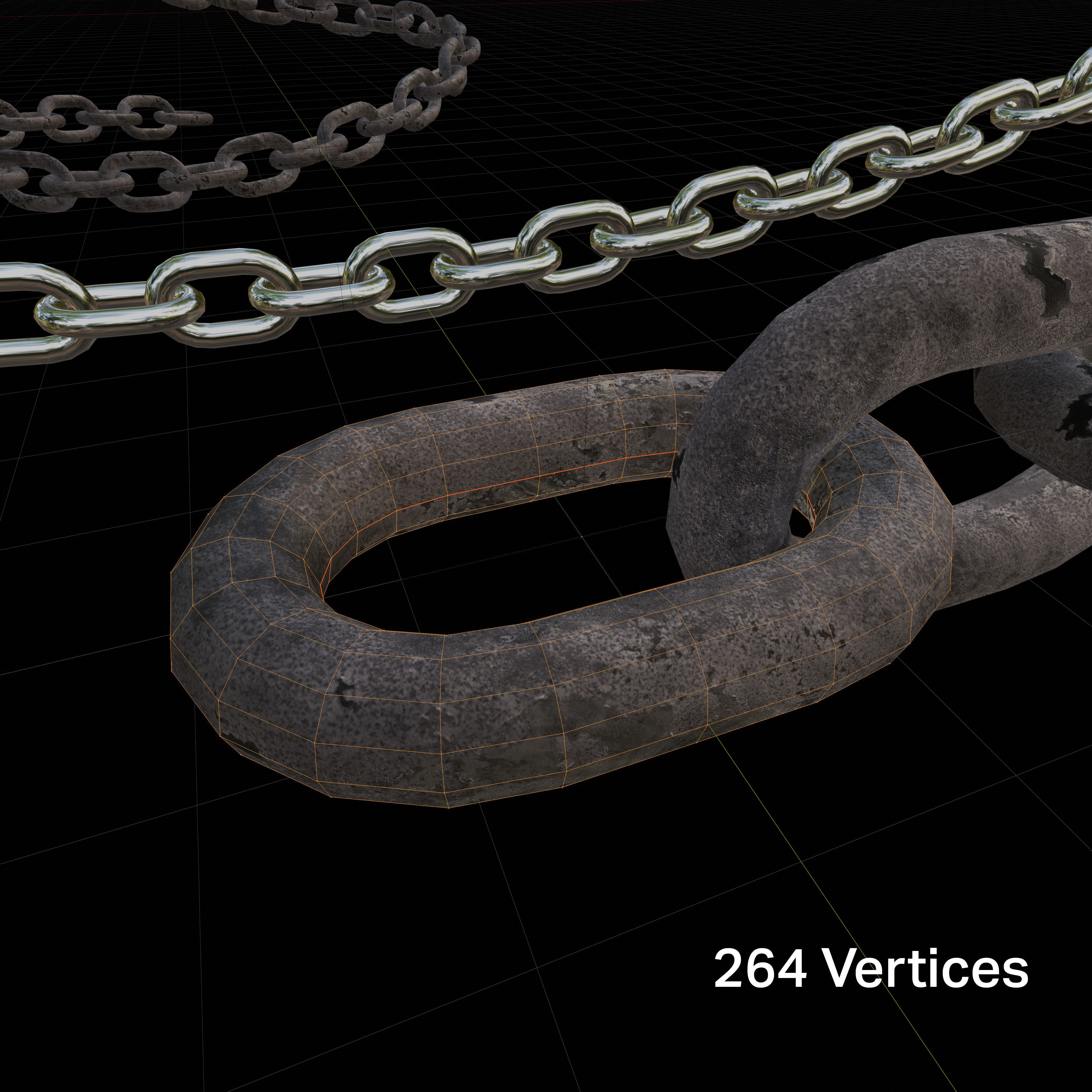 Customizable Chain setup for Blender 3D model_2