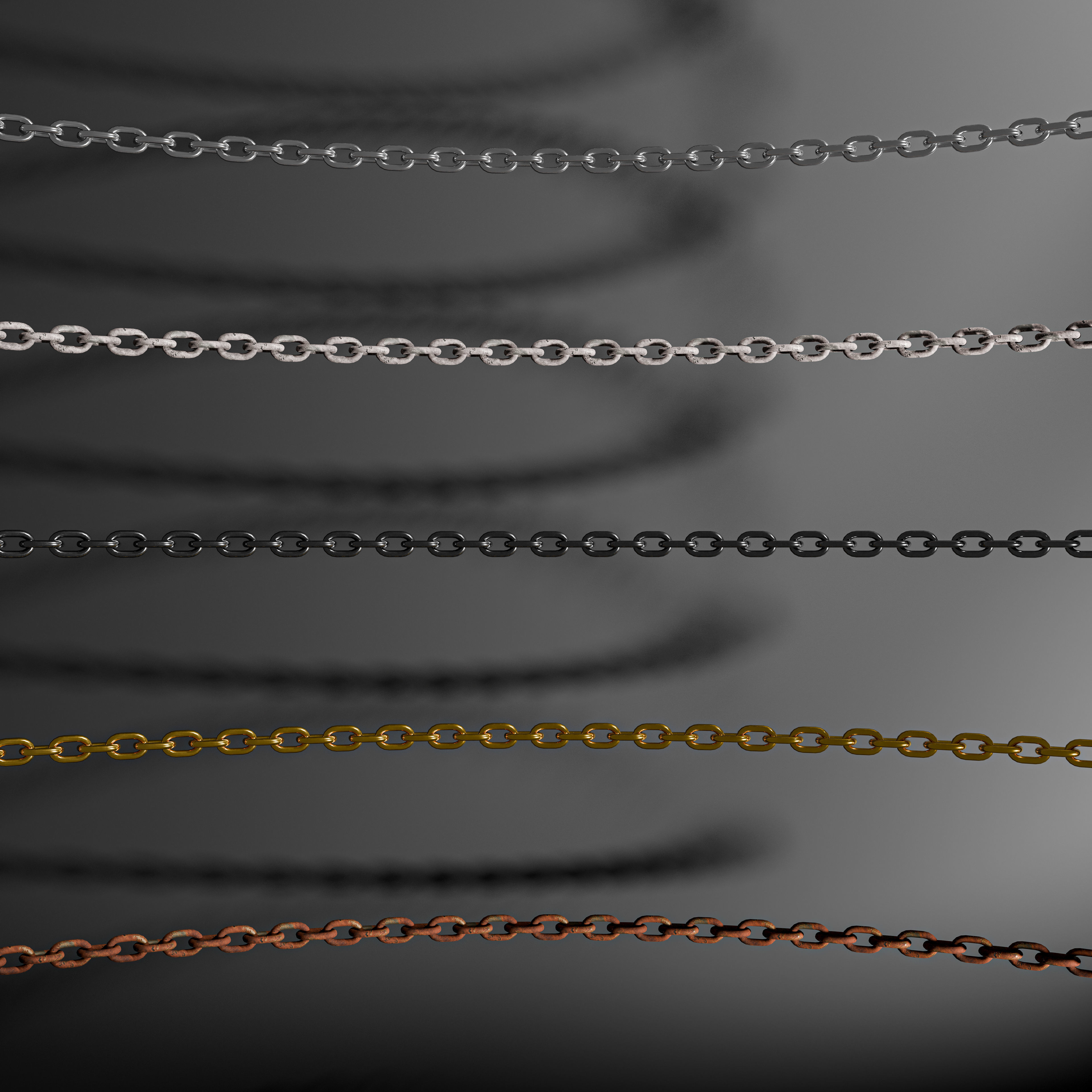 Customizable Chain setup for Blender 3D model_1