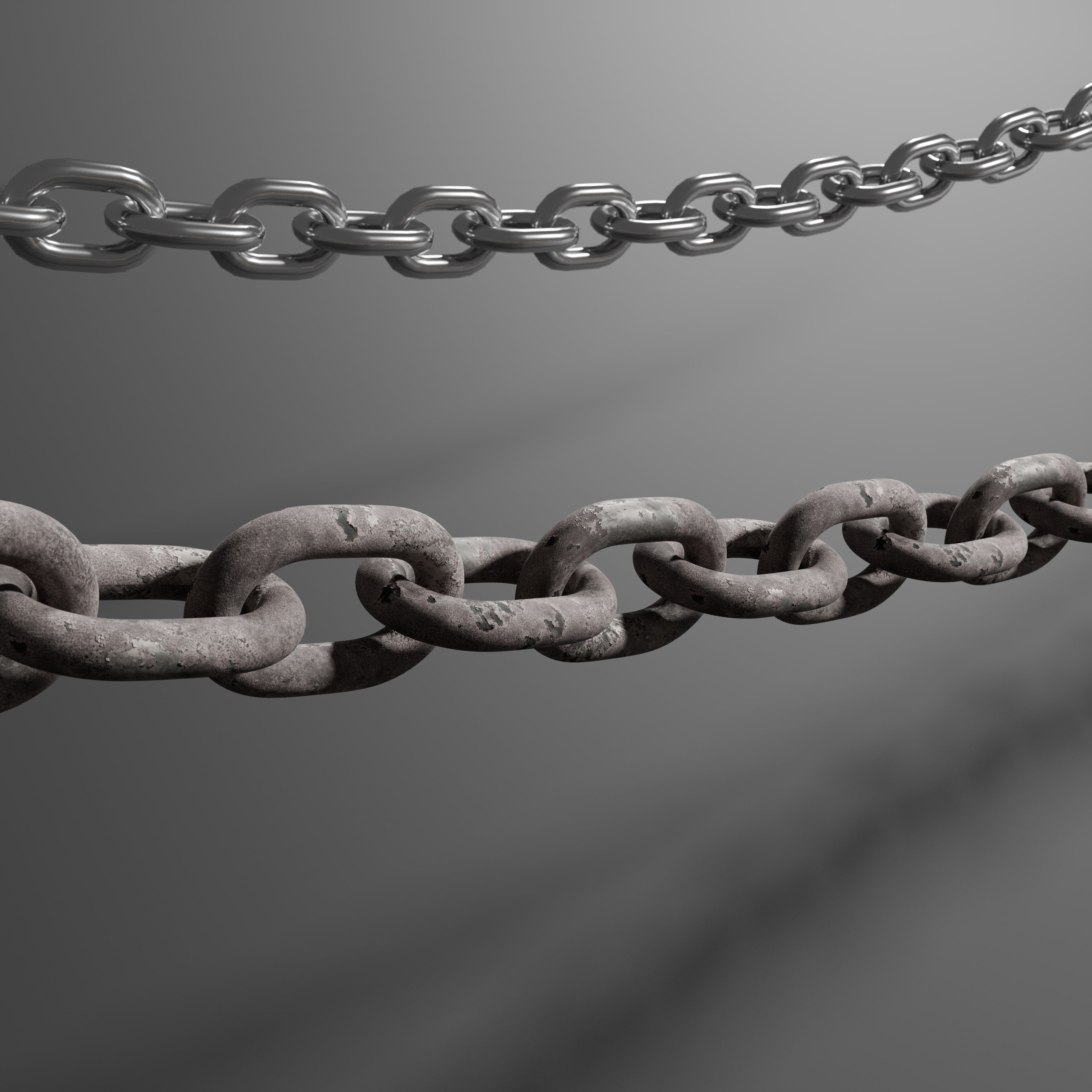 Customizable Chain setup for Blender 3D model_7