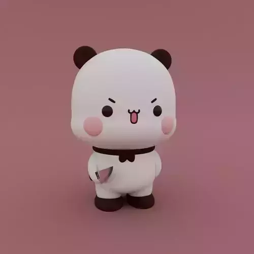 Kawaii Panda knife 3D print model
