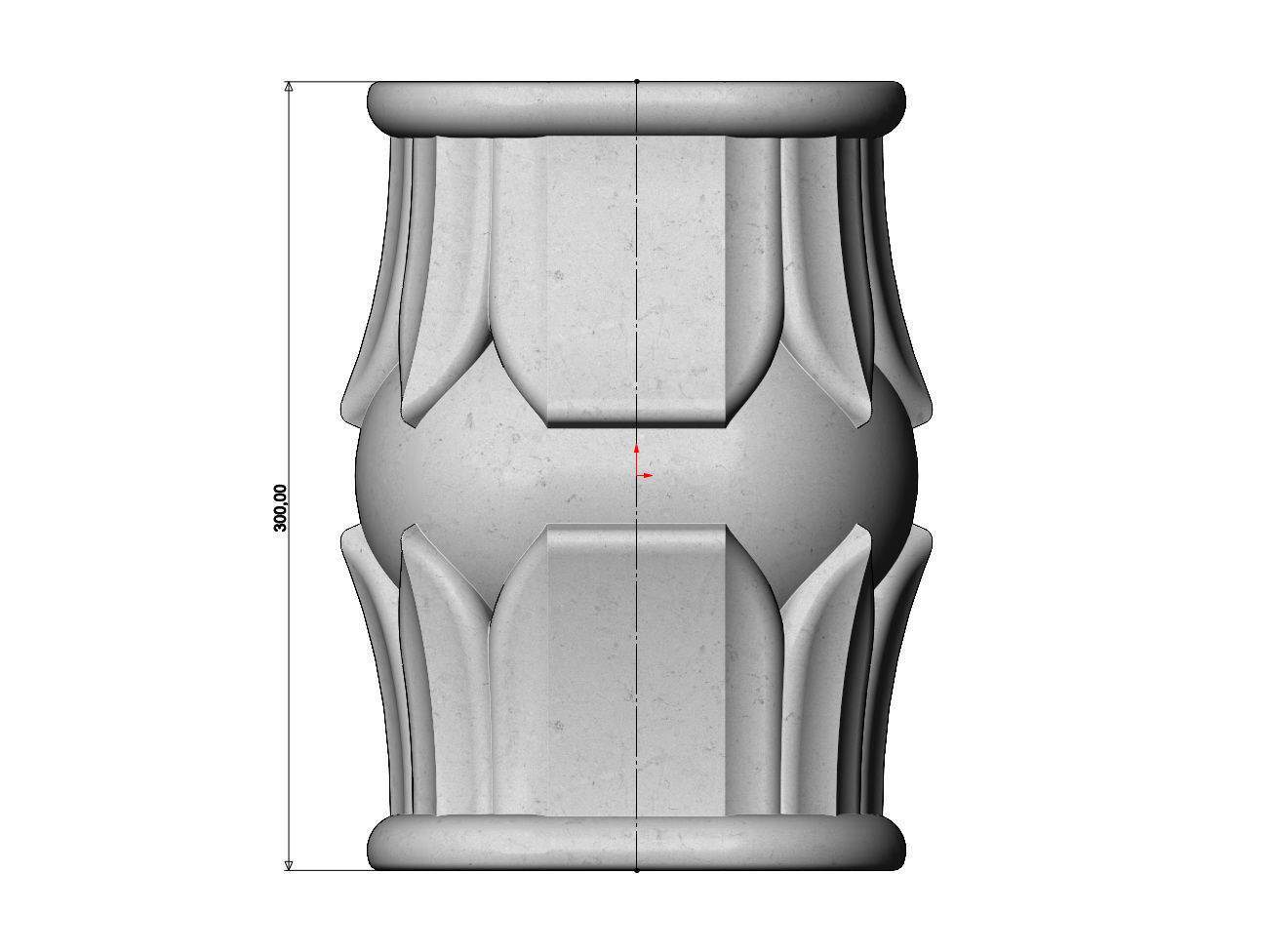 Half suqare Lotus bead wall shelf bracket and corbel 3D print model_6