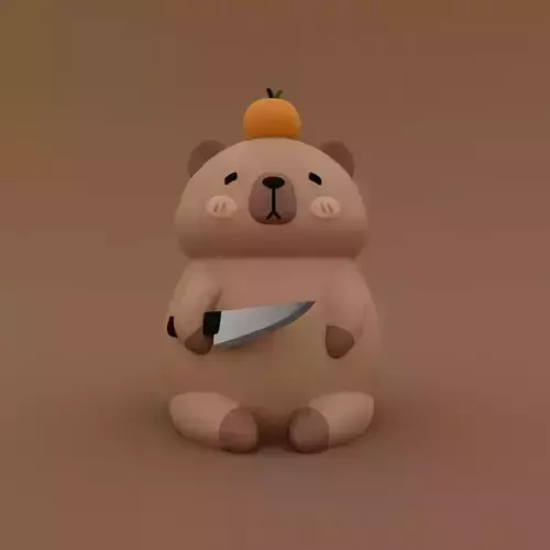 Capybara knife 3D print model