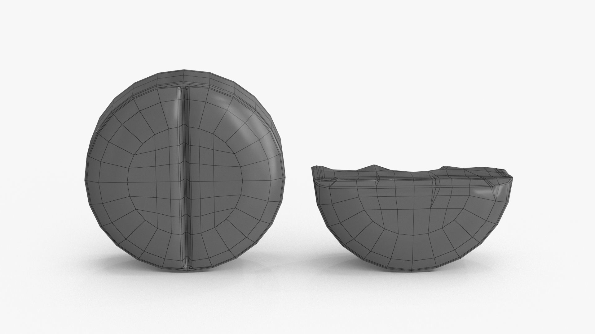 Medication Pill Set Low-poly 3D model_18