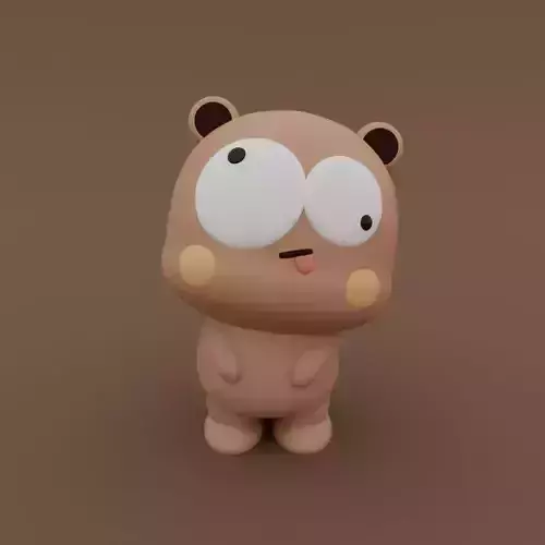 Kawaii Bear Dizzy  3D print model