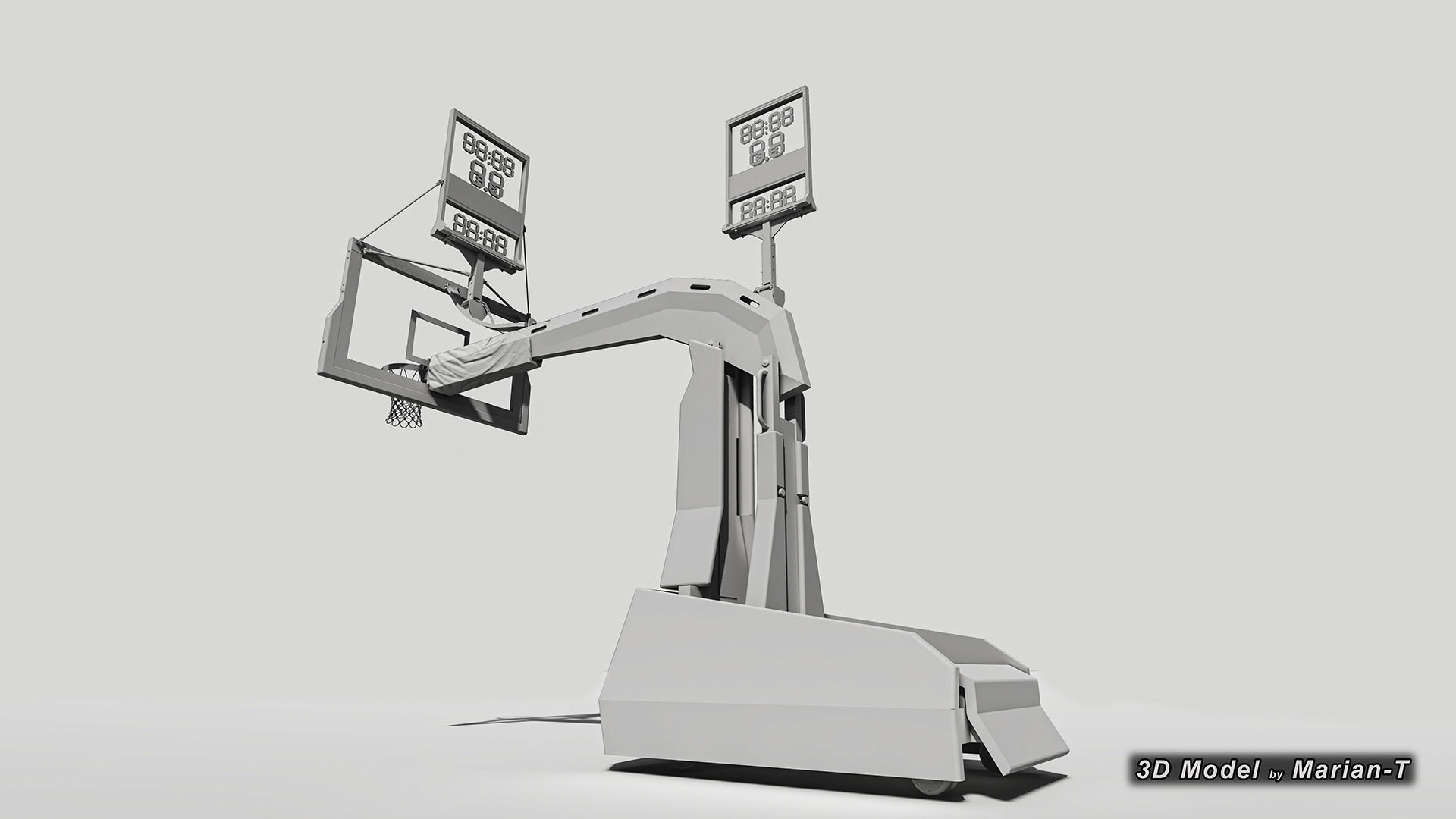 SPALDING Renegade Basketball Hoop - NBA - NCAA Low-poly 3D model_15