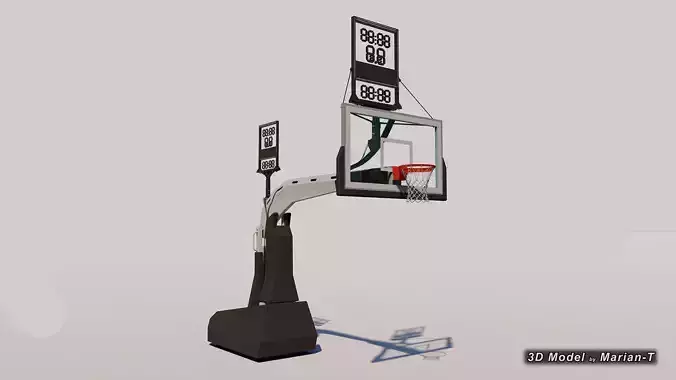 SPALDING Renegade Basketball Hoop - NBA - NCAA Low-poly 3D model