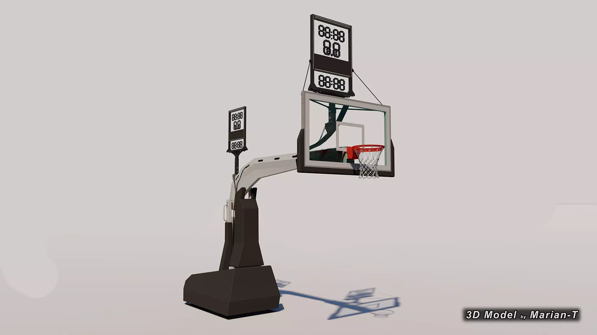 SPALDING Renegade Basketball Hoop - NBA - NCAA Low-poly 3D model_0
