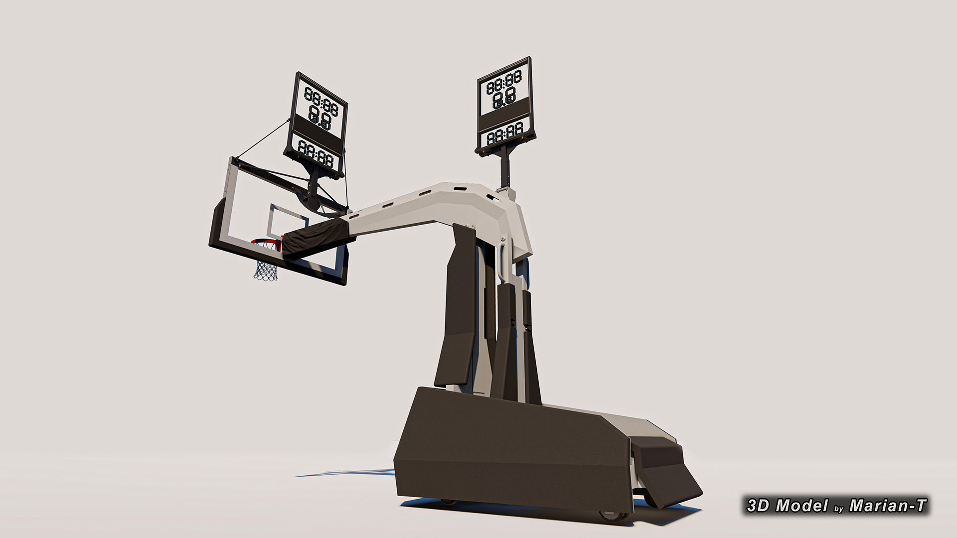 SPALDING Renegade Basketball Hoop - NBA - NCAA Low-poly 3D model_14