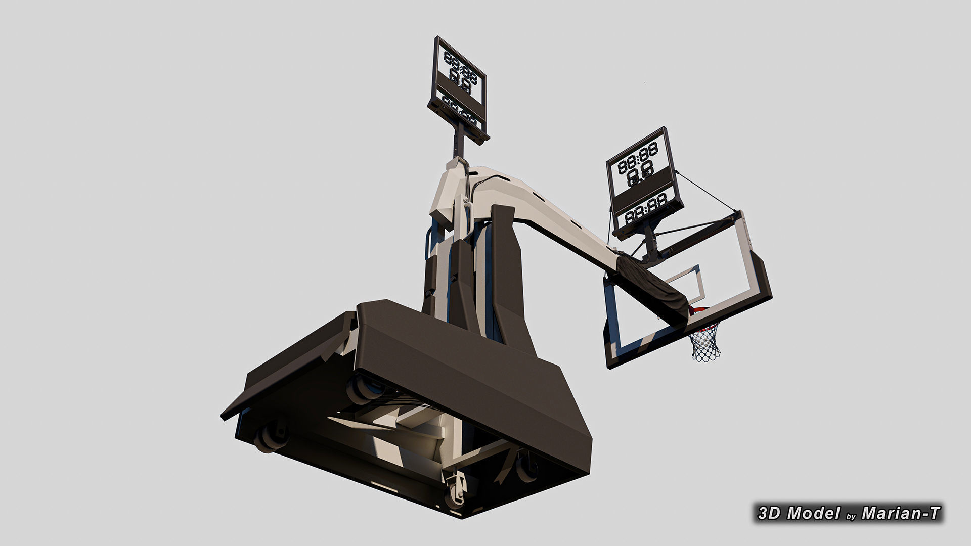 SPALDING Renegade Basketball Hoop - NBA - NCAA Low-poly 3D model_20