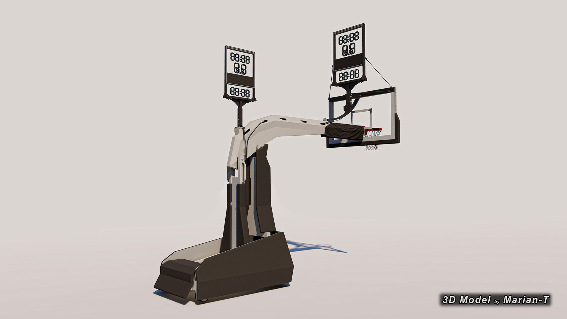 SPALDING Renegade Basketball Hoop - NBA - NCAA Low-poly 3D model_10