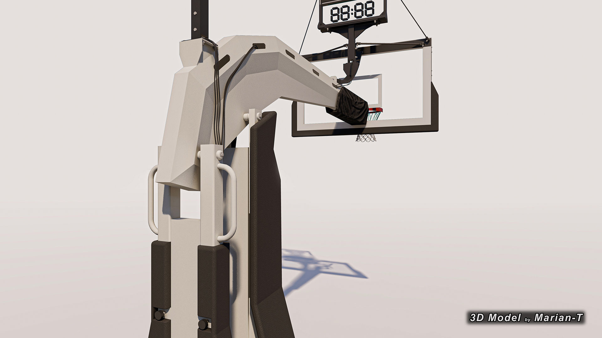 SPALDING Renegade Basketball Hoop - NBA - NCAA Low-poly 3D model_8