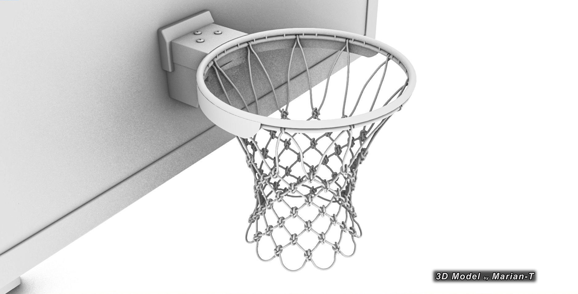 SPALDING Renegade Basketball Hoop - NBA - NCAA Low-poly 3D model_7