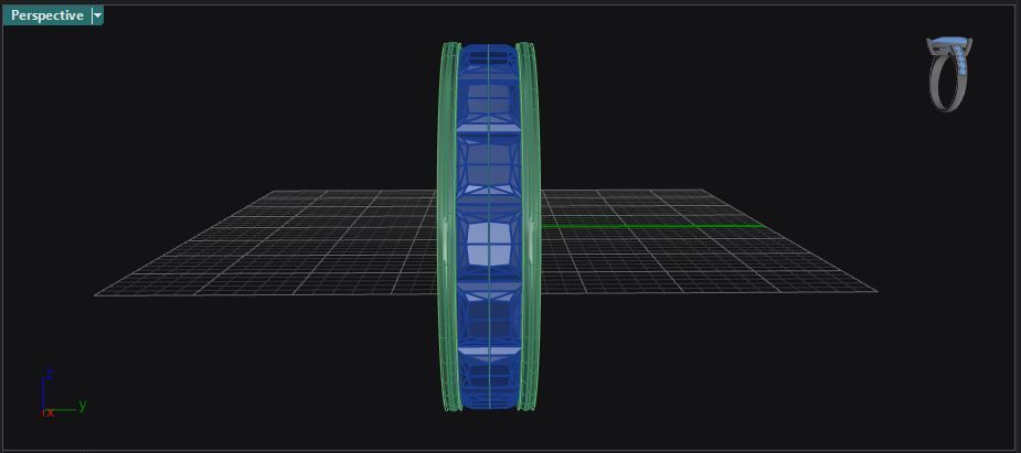 Eternity ring with channel set princess cut diamonds 3D print model_5