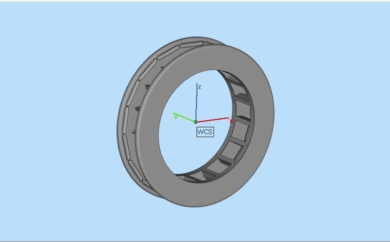 Eternity ring with channel set princess cut diamonds 3D print model_7