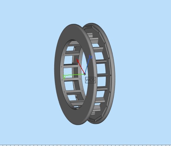 Eternity ring with channel set princess cut diamonds 3D print model_8