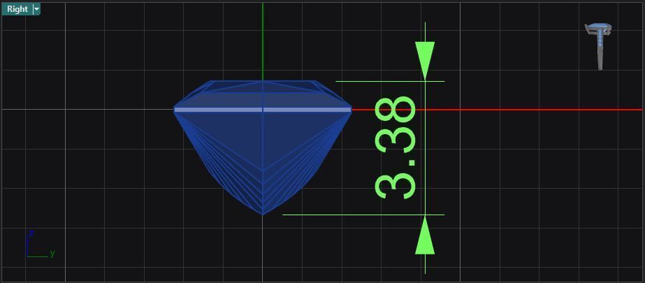 Eternity ring with channel set princess cut diamonds 3D print model_10