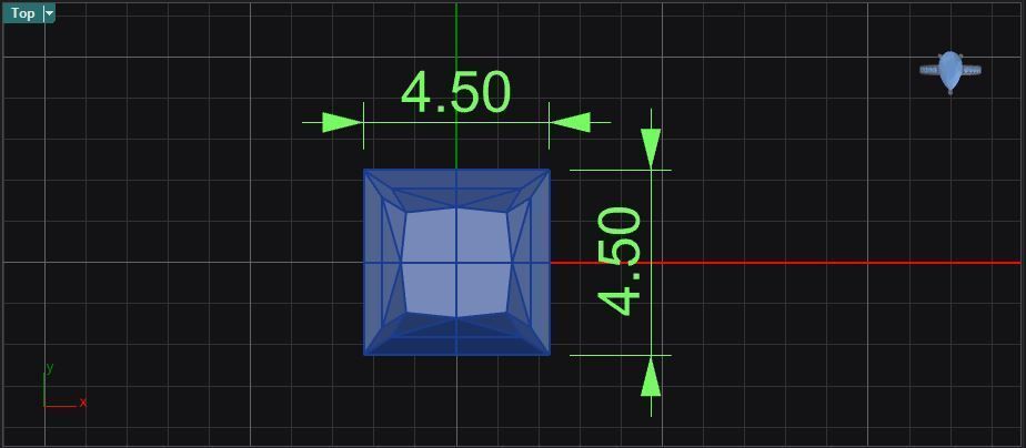 Eternity ring with channel set princess cut diamonds 3D print model_11