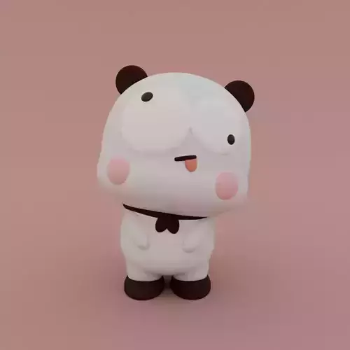 Kawaii Panda Dizzy 3D print model