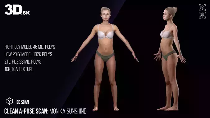 Clean A Pose Scan Monika Sunshine Underwear