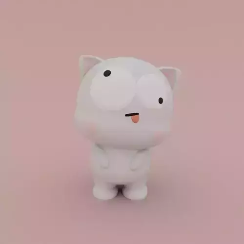 Kawaii Cat Dizzy 3D print model