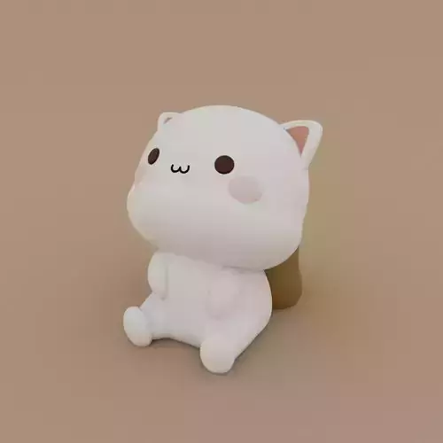 Kawaii Cat sad 3D print model