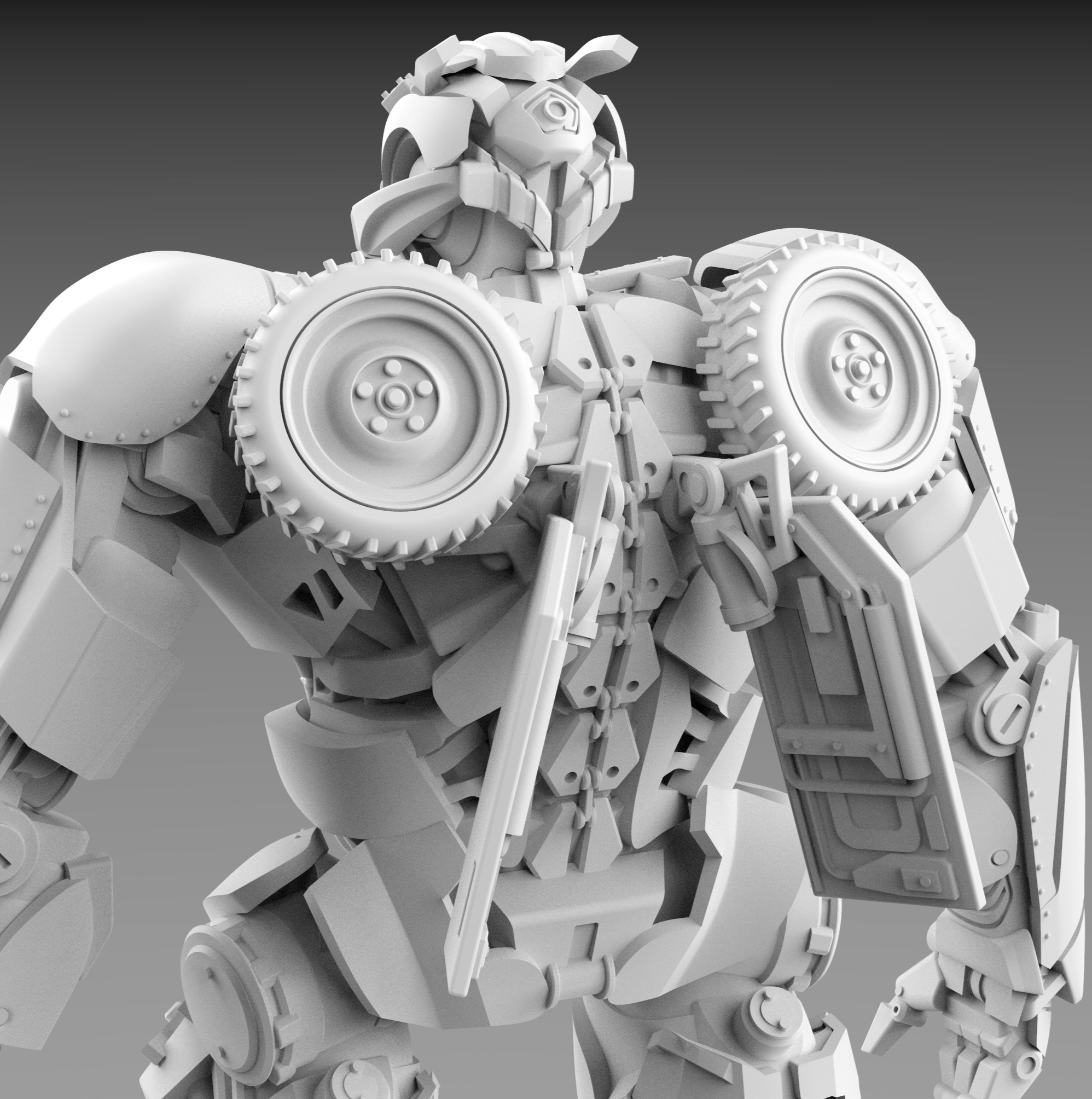 Transformers Off Road Jeep Bumblebee 3D print model 3D print model_10