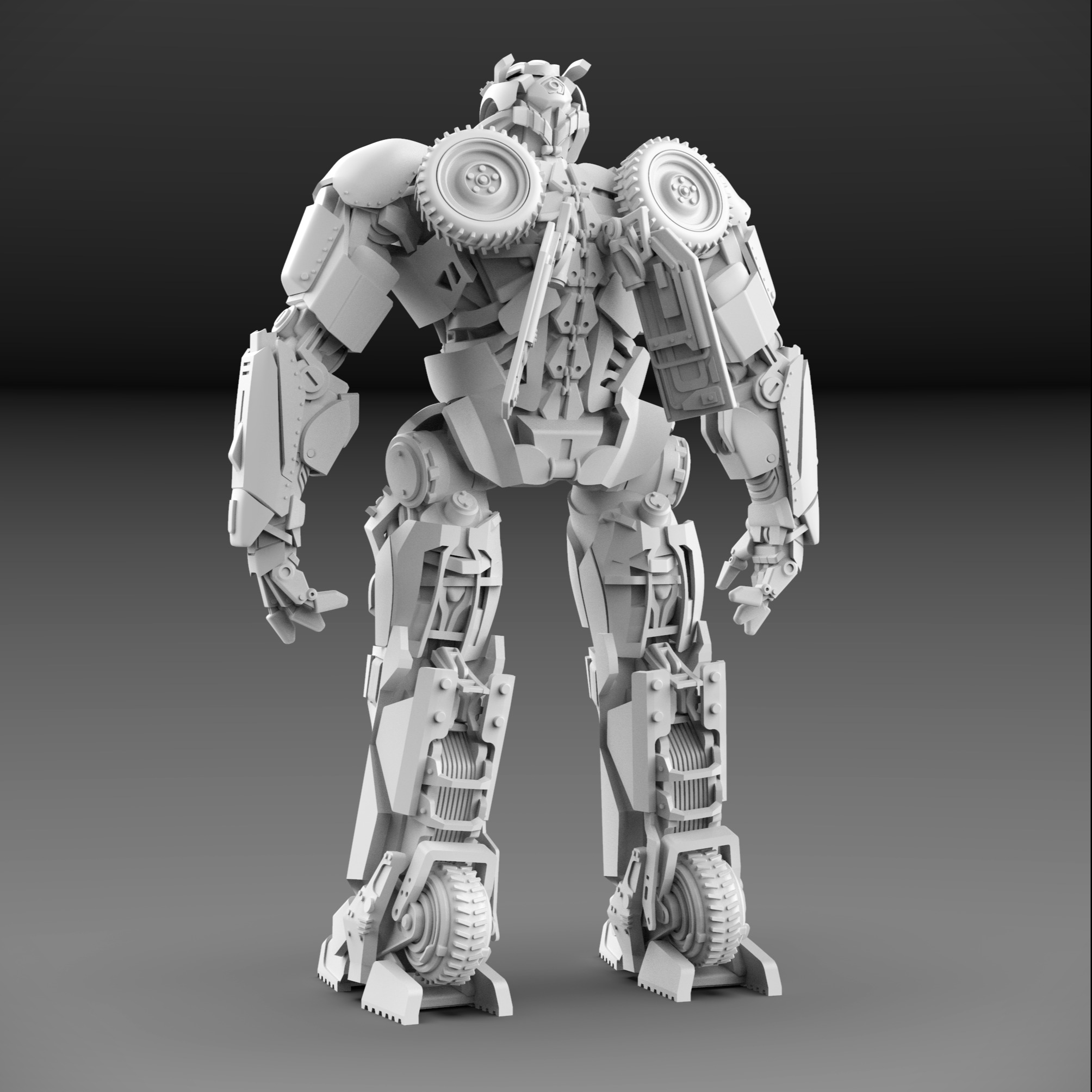 Transformers Off Road Jeep Bumblebee 3D print model 3D print model_4