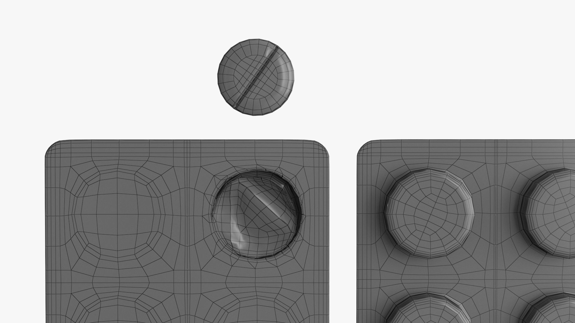 Blister Pill Pack v1 Low-poly 3D model_15