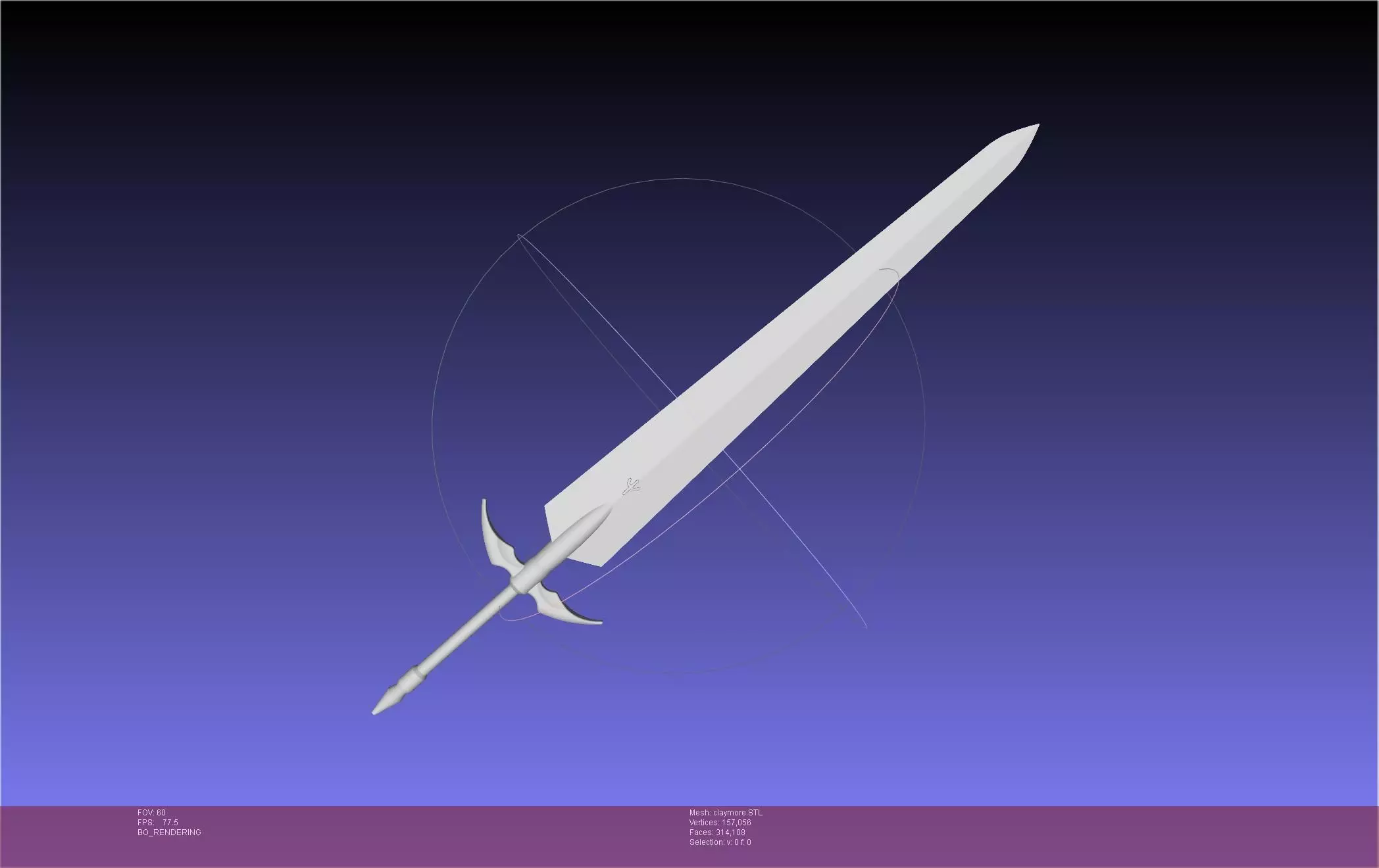 Claymore Clare Sword 3D print model