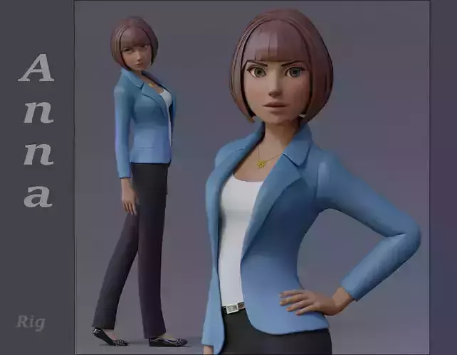 Anna Cartoon Girl Rig