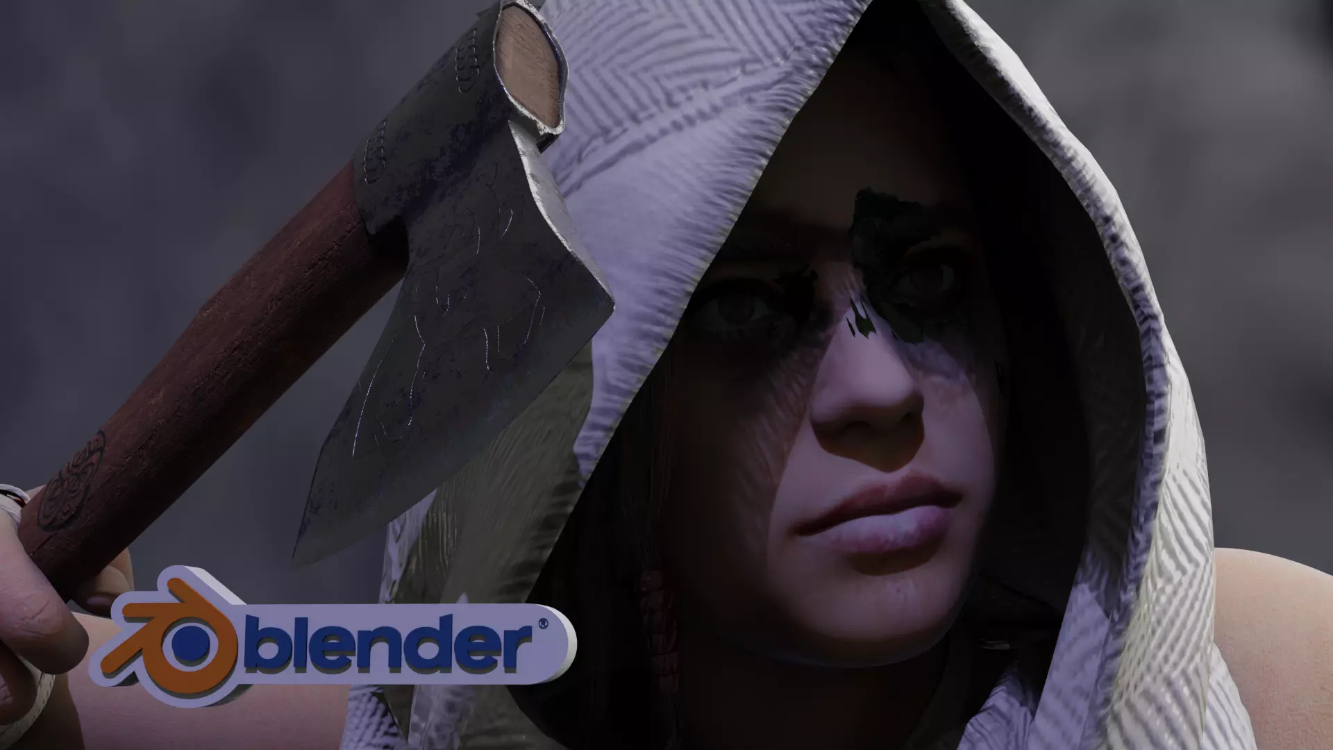 AVA The Last Survior 3D Character Riged 3D model