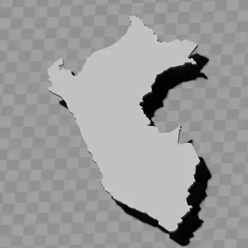 Peru topography relief maps collection