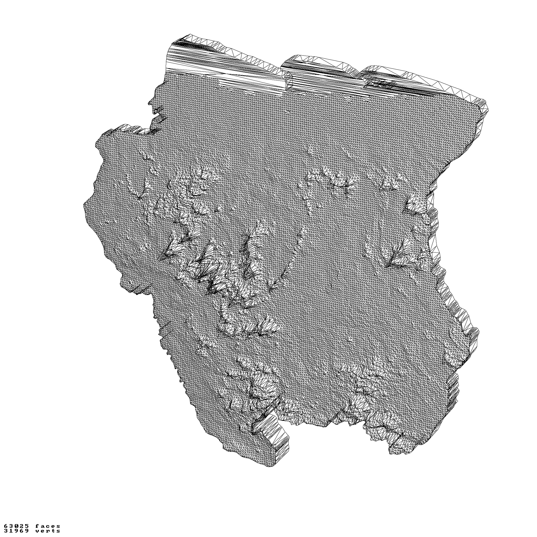 Suriname topography collection 3D print model_2