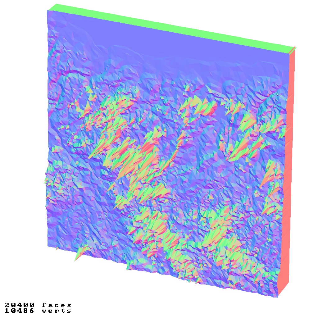 Suriname topography collection 3D print model_7