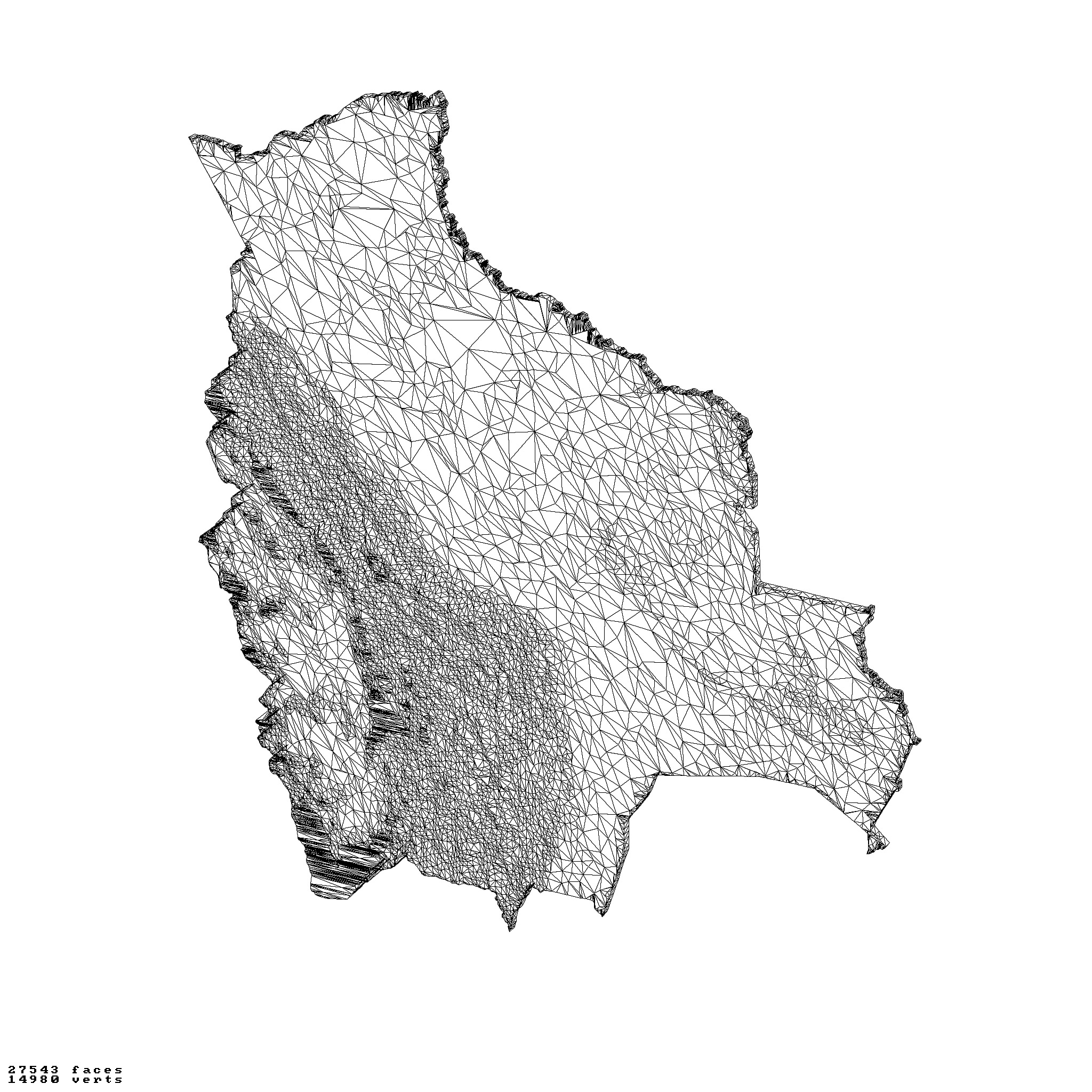 Bolivia topographic relief maps collection 3D print model_2